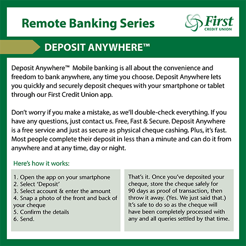 Remote Banking with Deposit Anywhere